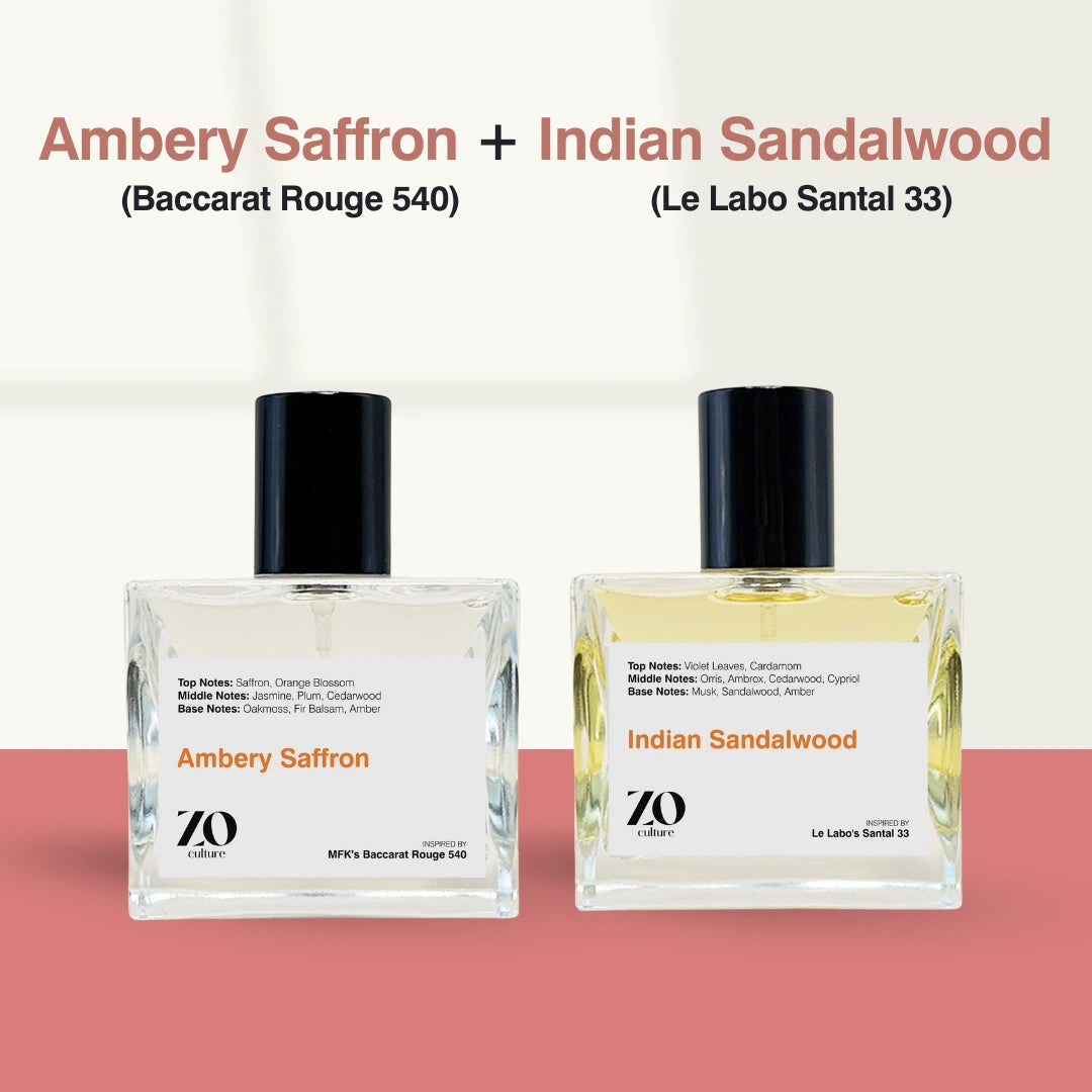 Ambery Saffron + Indian Sandalwood - Bundle - ZoCulture