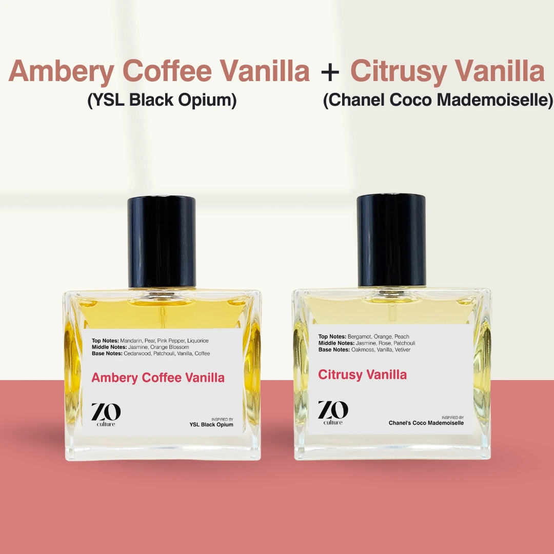 Ambery Coffee Vanilla - Citrusy Vanilla - Bundle - ZoCulture
