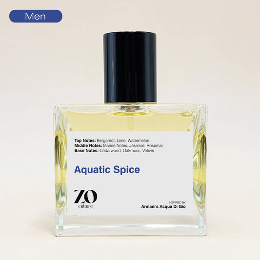 Men Perfume Aquatic Spice - Inspired by Acqua Di Gio ZoCulture