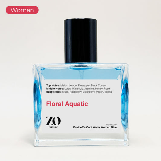 Women Perfume Floral Aquatic - Inspired by Cool Water for Women Blue ZoCulture