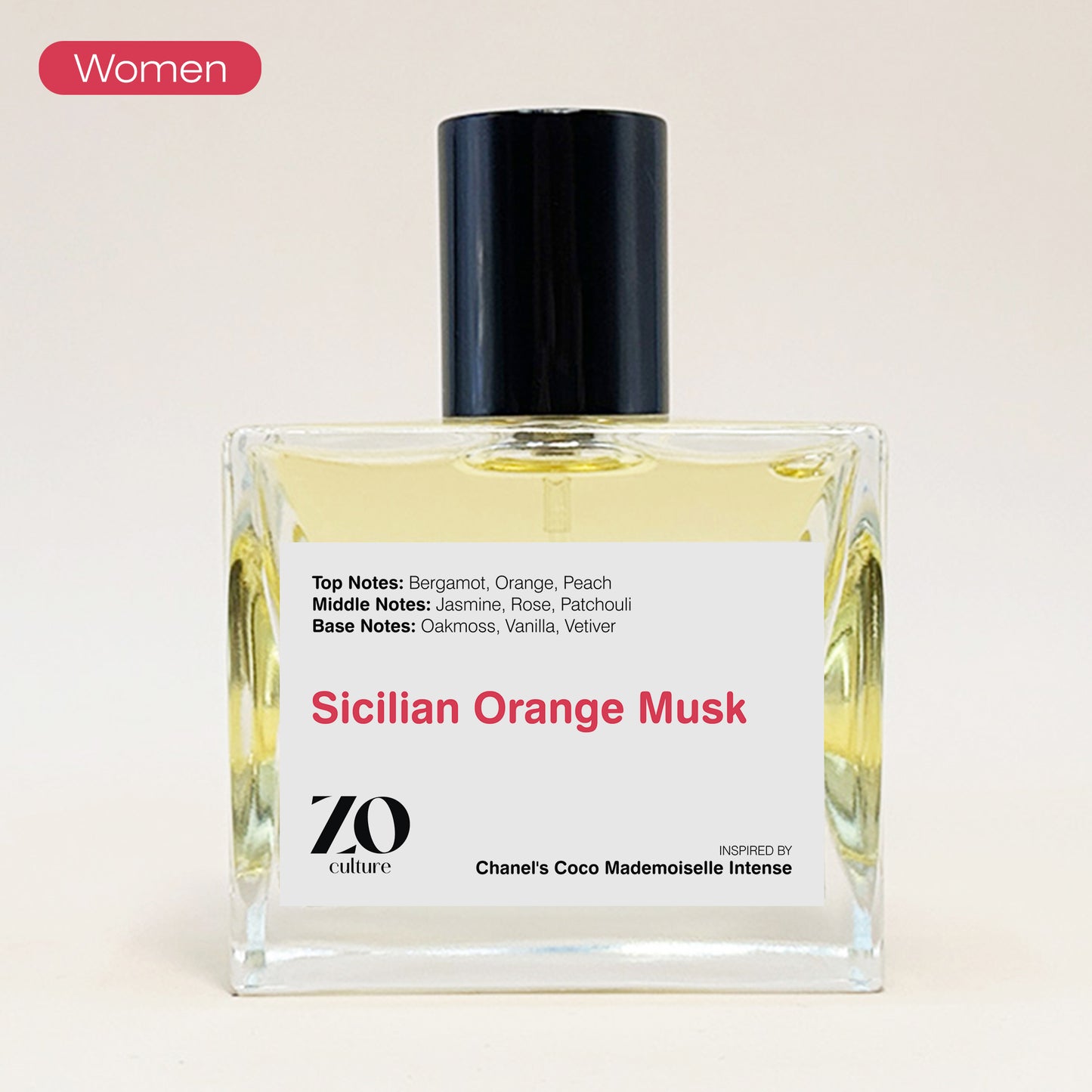 Women Perfume Sicilian Orange Musk - Inspired by Coco Mademoiselle Intense ZoCulture