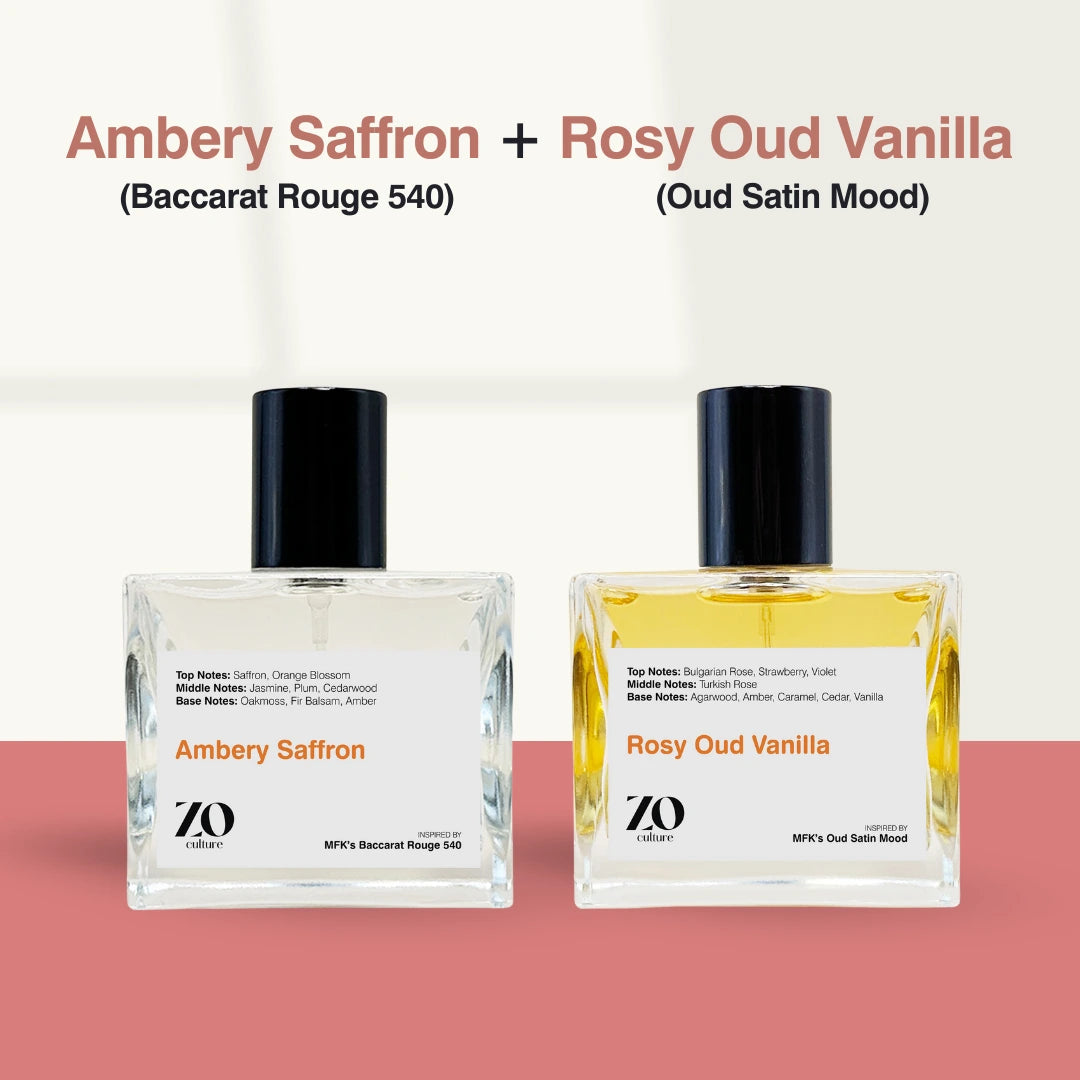 Ambery Saffron + Rosy Oud Vanilla - Bundle - ZoCulture