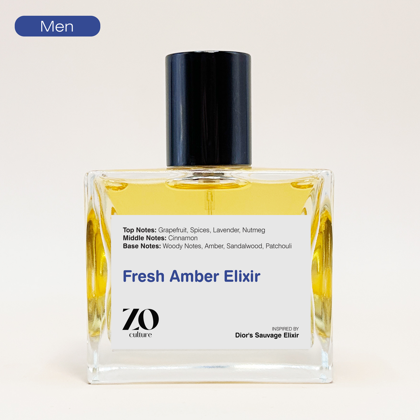 Fresh Amber Elixir - Inspired by Dior's Sauvage Elixir - ZoCulture