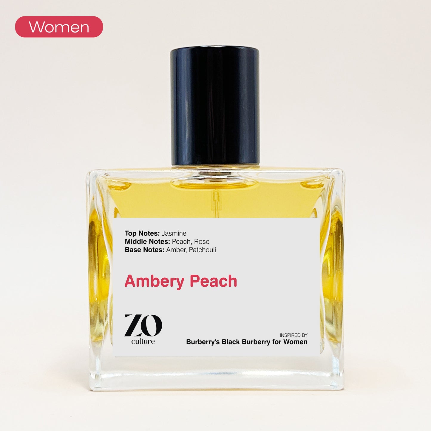 Women Perfume Ambery Peach - Inspired by Black Burberry for Women ZoCulture