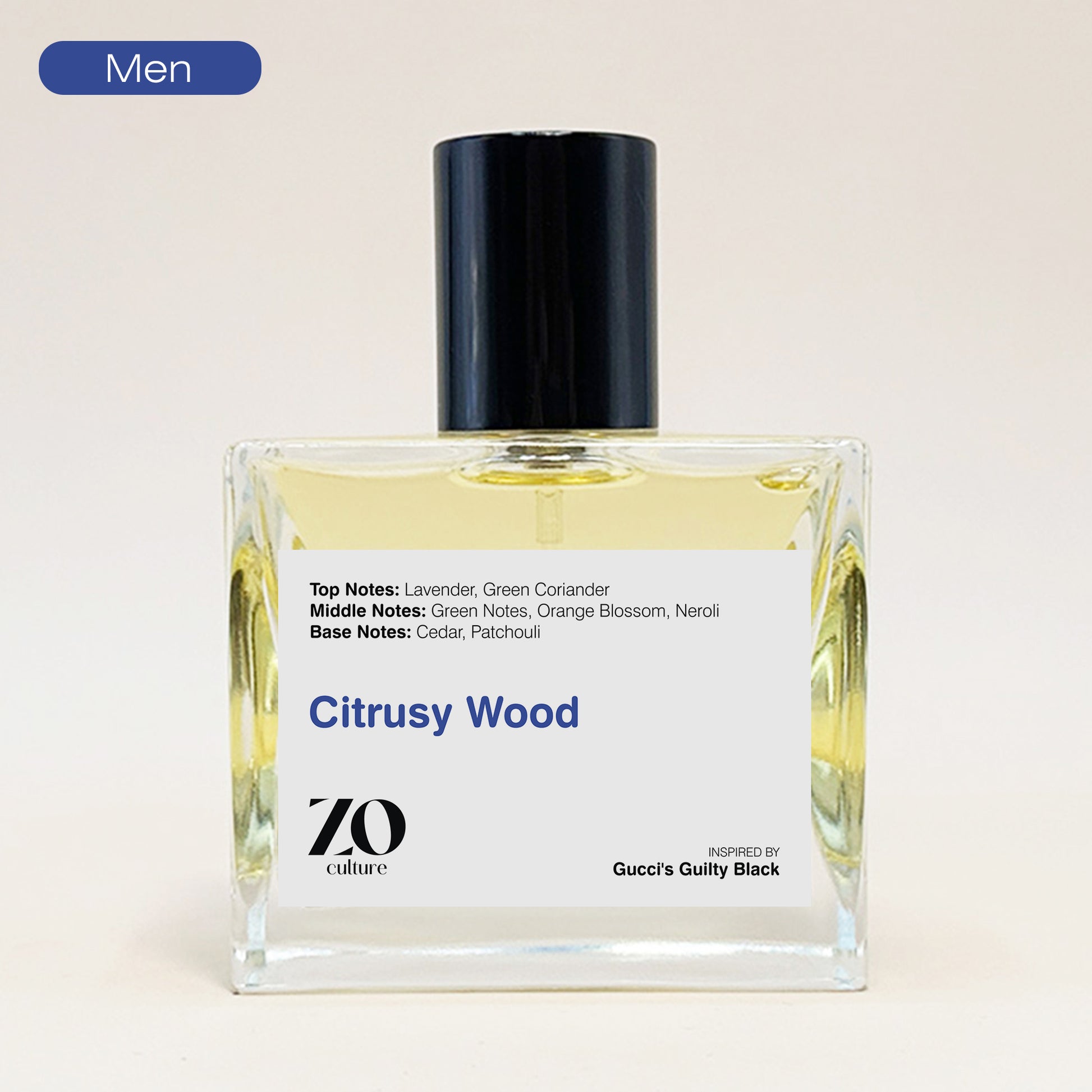 Men Perfume Citrusy Wood - Inspired by Guilty Black ZoCulture