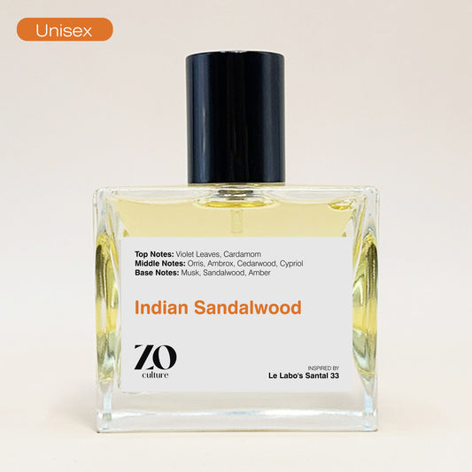 Unisex Indian Sandalwood - Inspired by Santal 33 ZoCulture