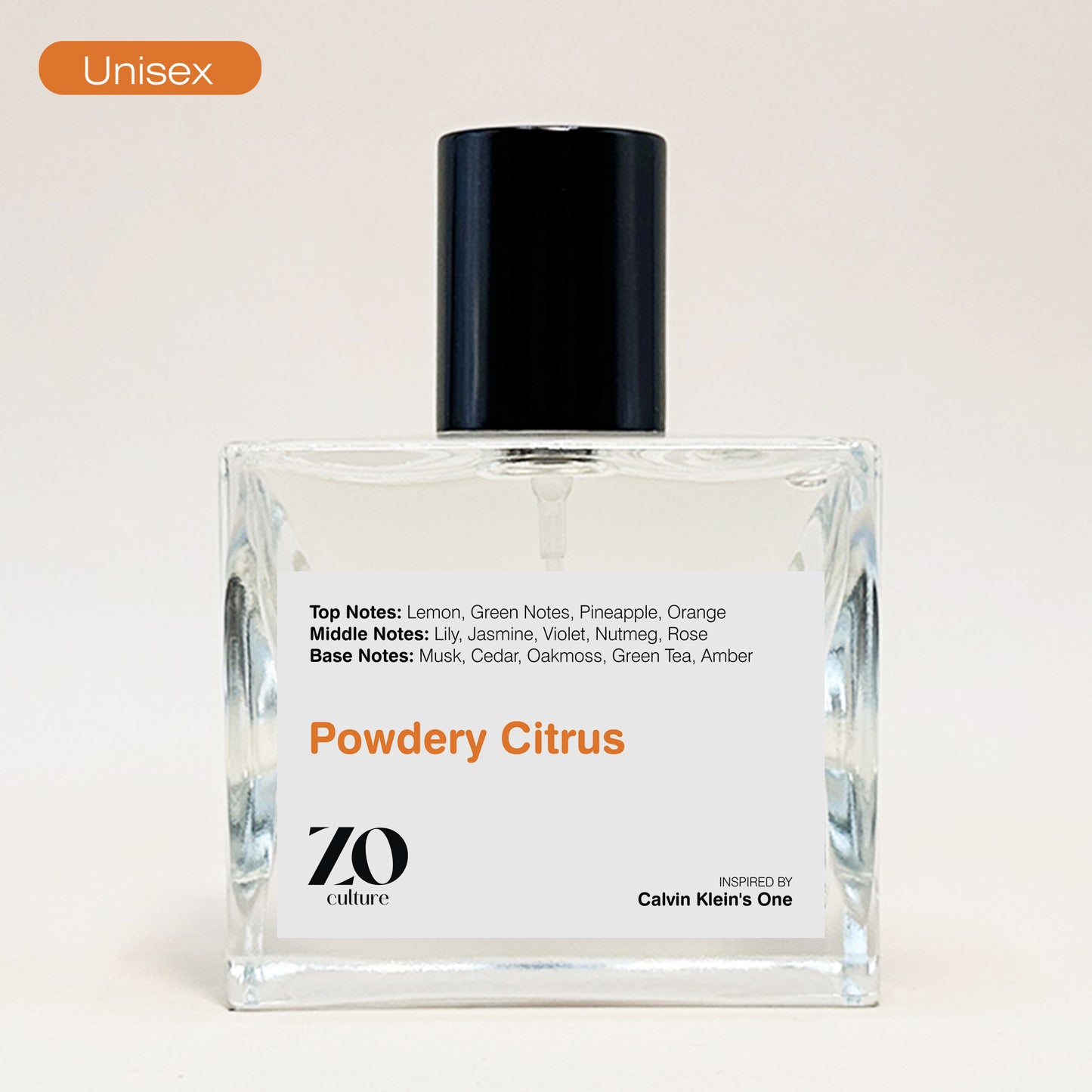 Unisex Powdery Citrus - Inspired by CK One ZoCulture