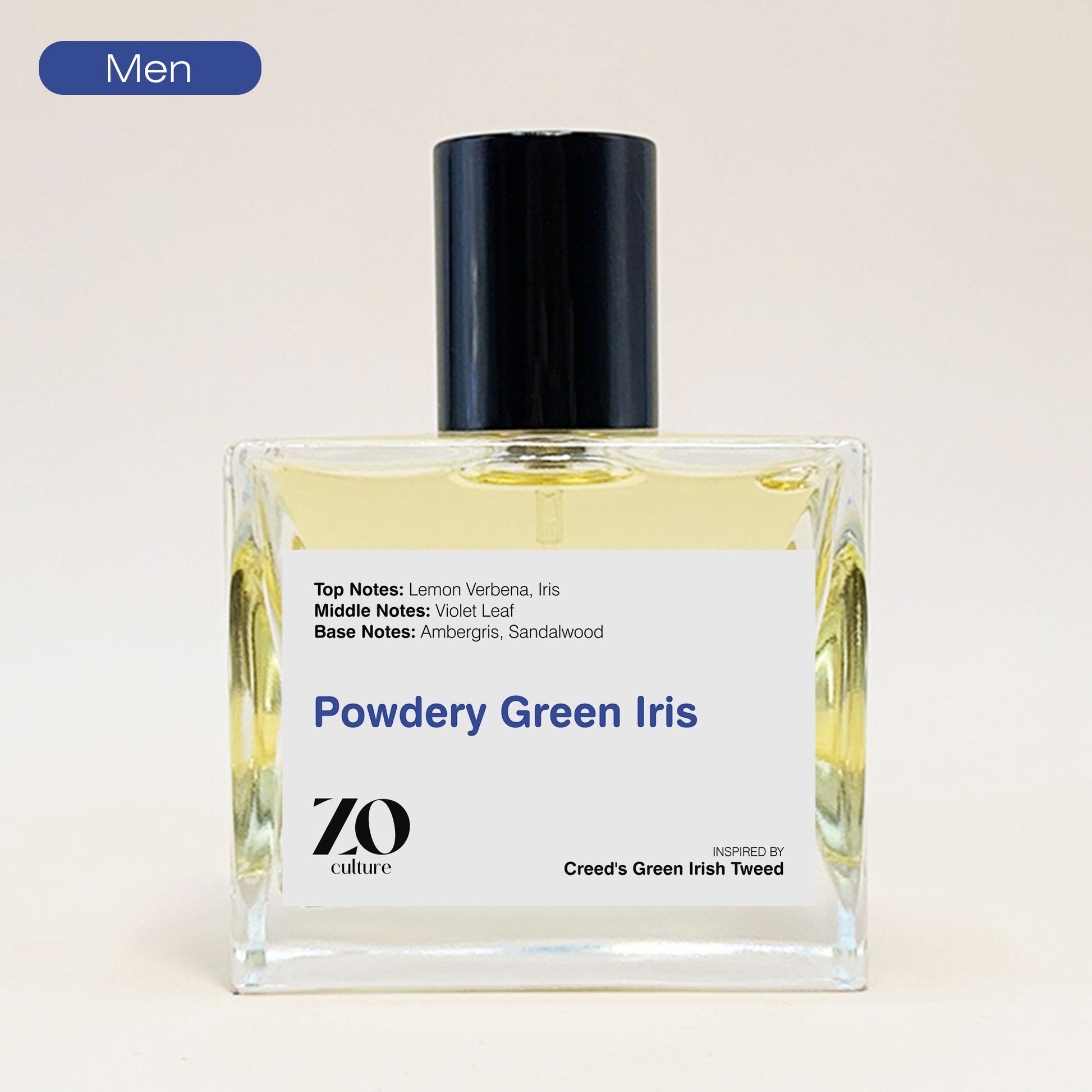 Men Perfume Powdery Green Iris - Inspired by Green Irish Tweed ZoCulture