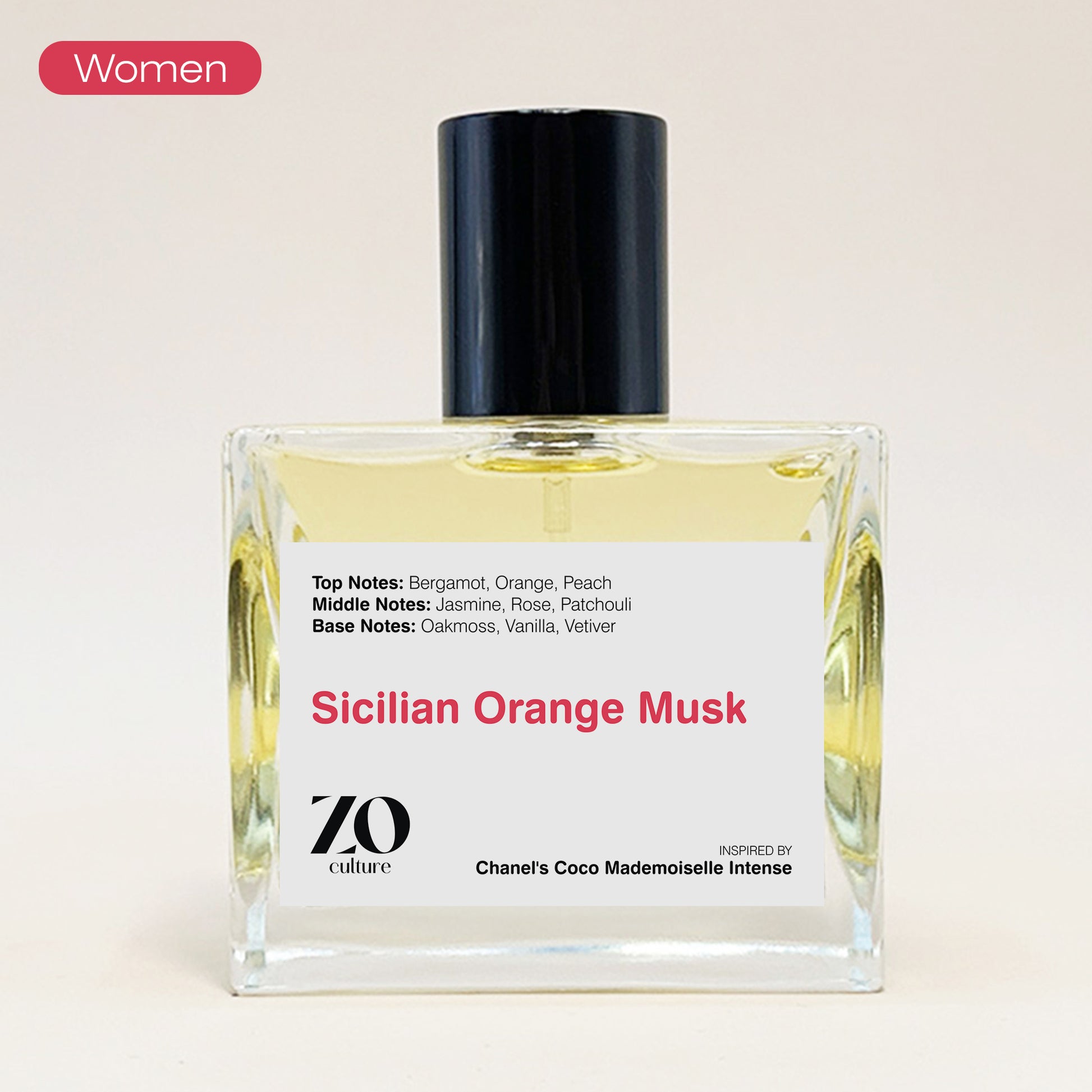 Women Perfume Sicilian Orange Musk - Inspired by Coco Mademoiselle Intense ZoCulture