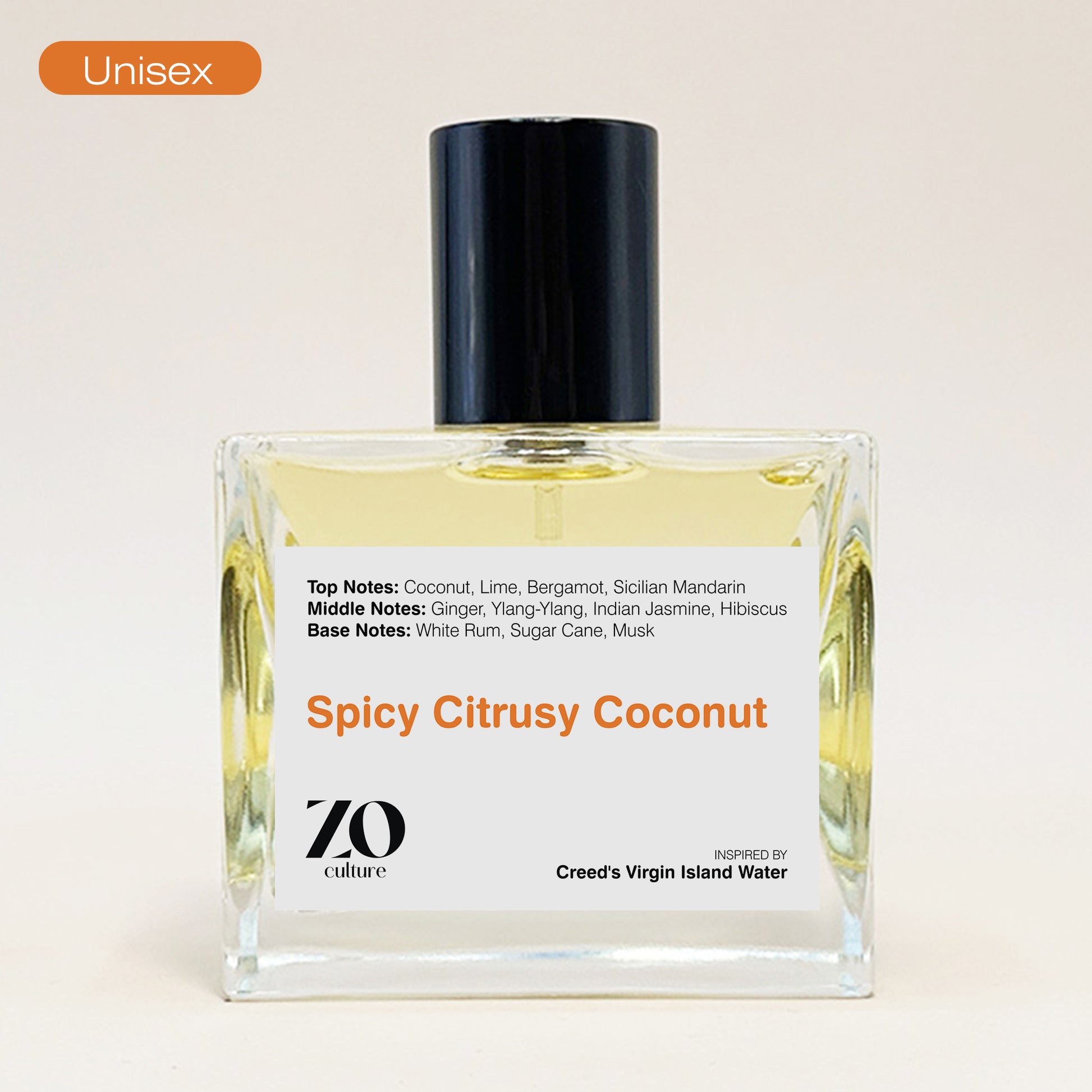 Unisex Spicy Citrusy Coconut - Inspired by Virgin Island Water ZoCulture