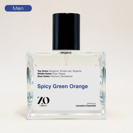 Men Perfume Spicy Green Orange - Inspired by Lacoste Essential ZoCulture