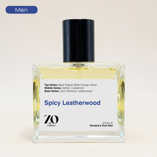 Men Perfume Spicy Leatherwood - Inspired by Versace's Oud Noir ZoCulture