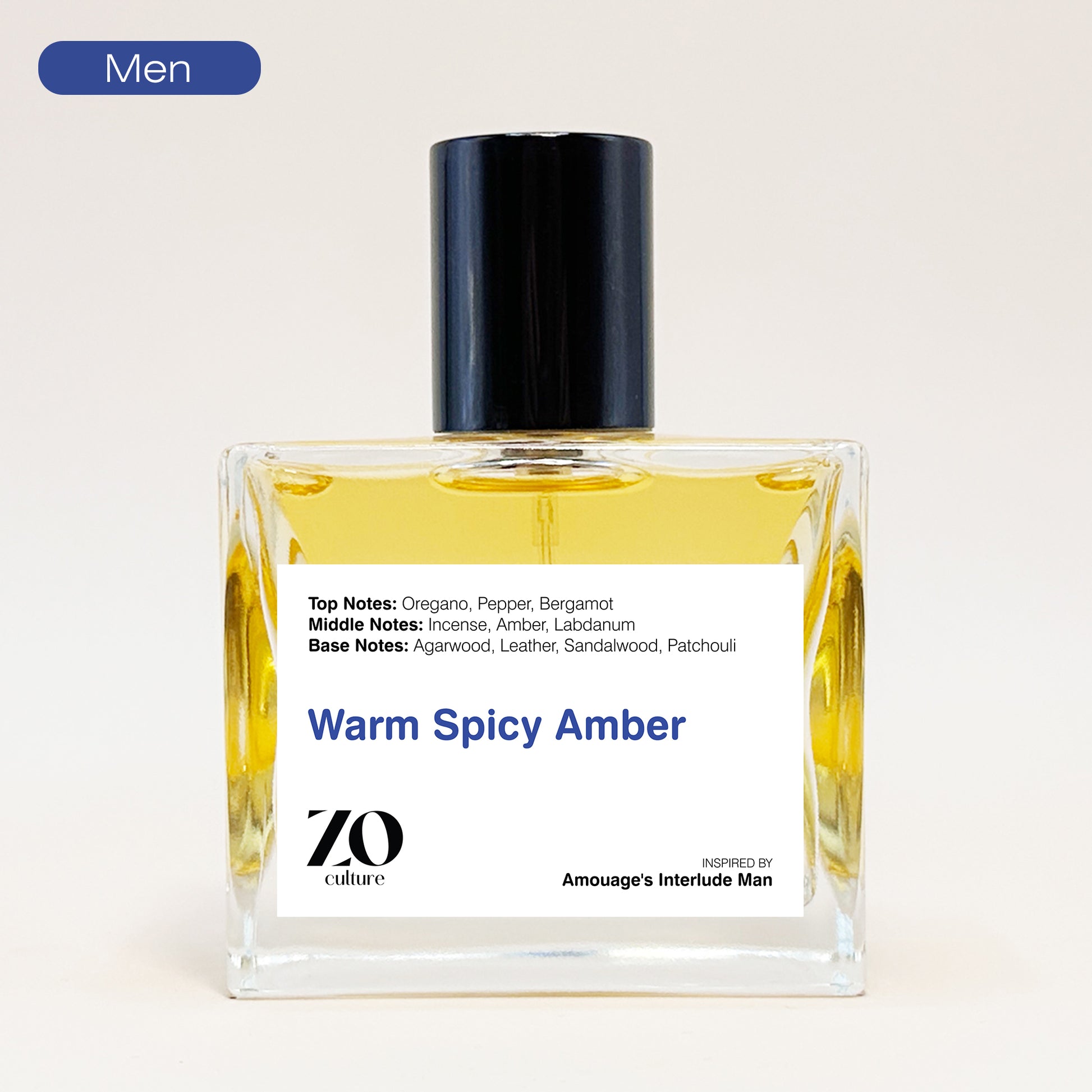 Men Perfume Warm Spicy Amber - Inspired by Amouage's Interlude Man ZoCulture